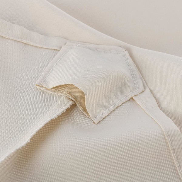 Ersättningssolskydd - 8 ribbor - 3m - Vattentät - UV-skydd - Ersättningsväv - Beige