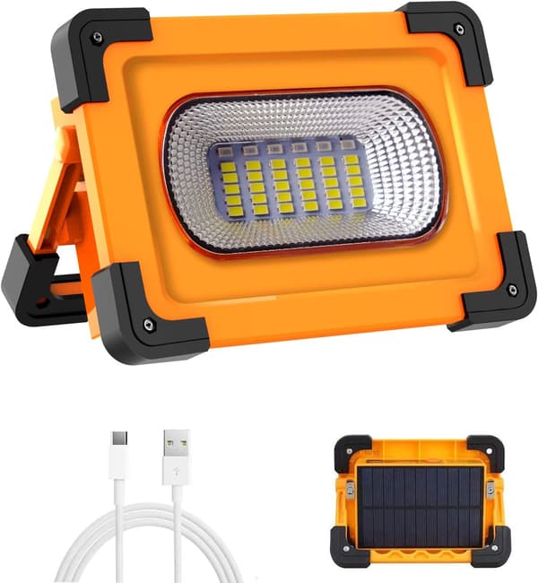 Oppladbar LED Flomlys 60W Byggeplass Arbeidslys med