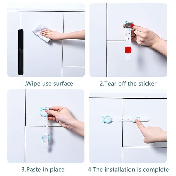 Baby Locks (8-Pack) Barnelåser - Sikker, rask og enkel