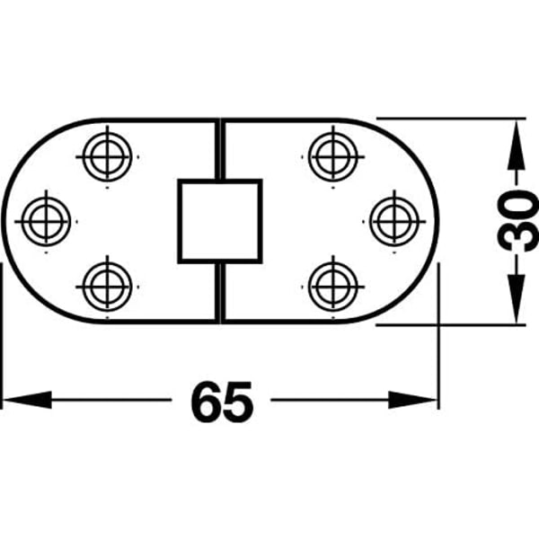 Fällbara bordsgångjärn - För köksbord, symaskiner, kontor
