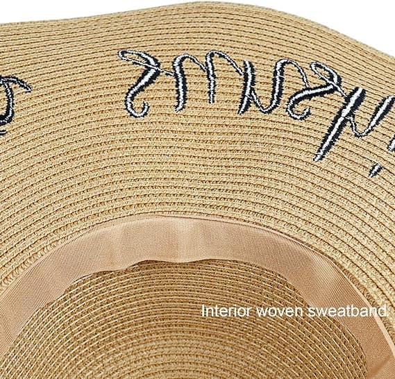 Dame Floppy Hat Solhat Bredskygget Solhat Åndbar Foldbar