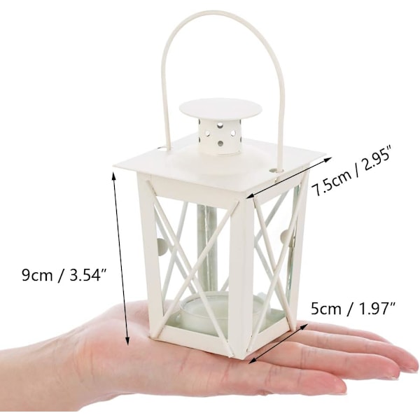 Lasilattialyhty / Ripustuslyhty, Kannettava Lasilyhty, Tealight Sm
