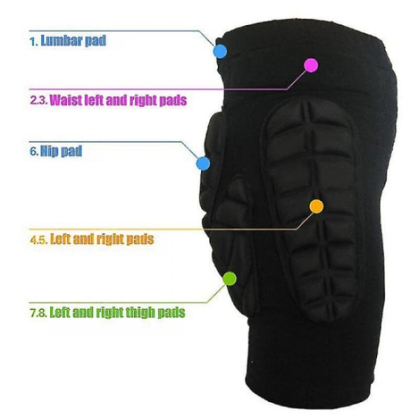 XXL (65-85kg) Höftskyddsshorts vadderade skyddsshorts skidor