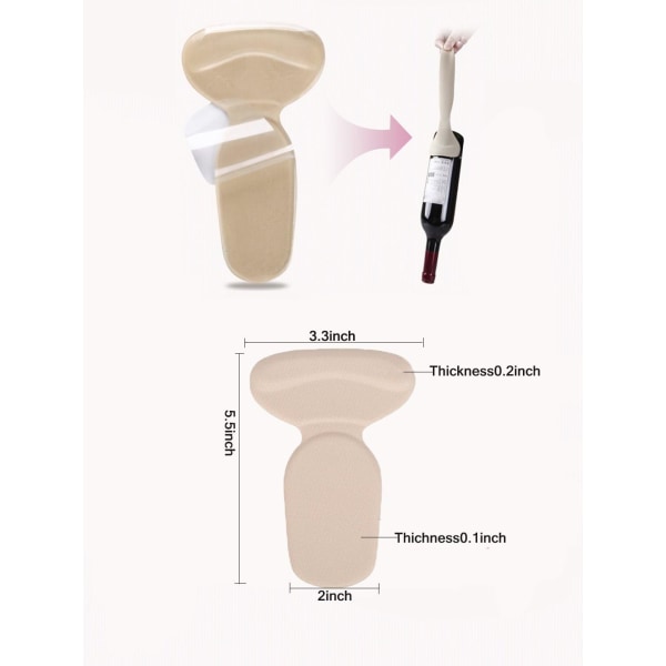 Hælputer Pads Grips Hælputer Pads Inserts Grips, Innleggssåler Liners fo