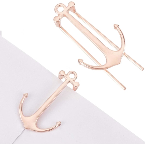 1PC Creative Anchor Bookmark Metal Page Holder Keeper Alloy Book