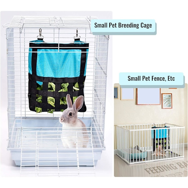 Chinchilla-matpåse, kaninmatarehängare fast set, smådjur