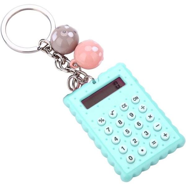 Portable Mini Calculator, 2 in 1 Biscuit Shape Handheld Calculato