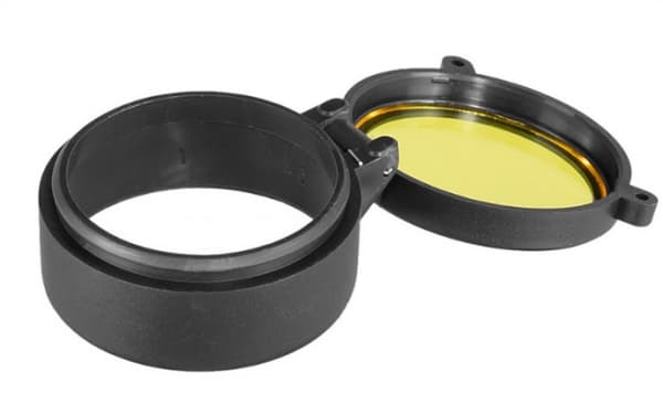 59mm Transparent Rifle Scope Lens Cover Flip Up Quick Spring Prot