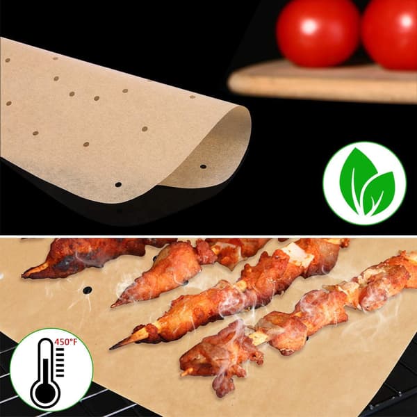 Rund Pergamentpapir 12,6 Tommer Dutch Oven Liners Engangs Wh