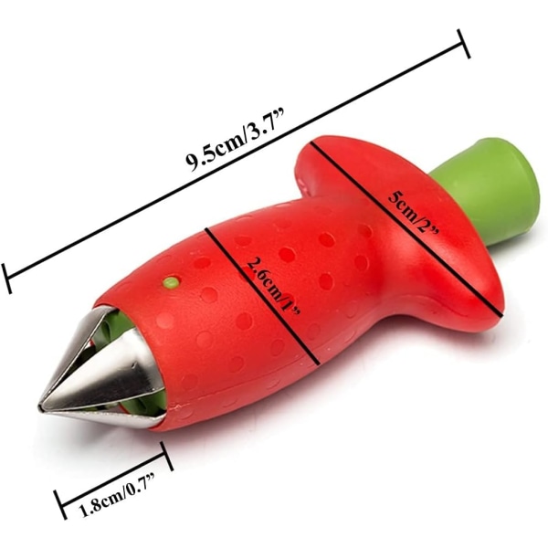 3 stk fruktkjernefjerner, jordbærfjerner, tomatseparator