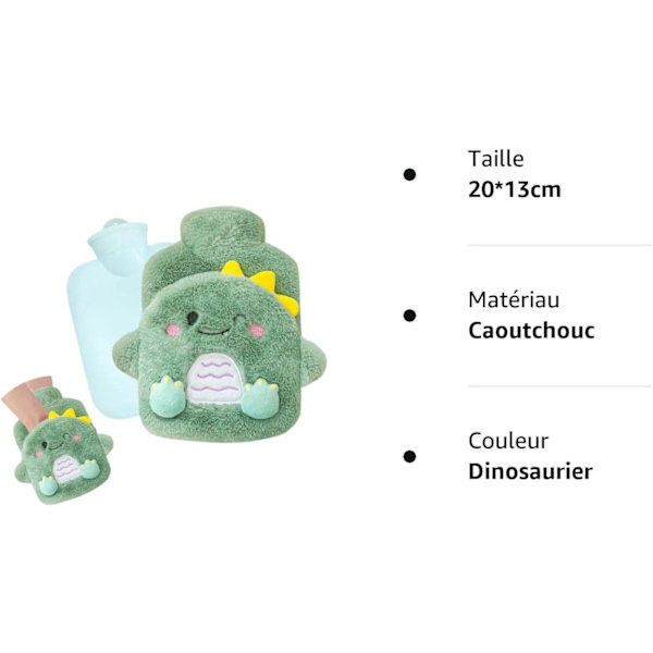 Varmtvannsflaske med trekk, varmtvannsflaske, plysj varmtvannsflaske
