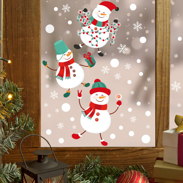 Rakenna oma lumiukkosi joululoman seinätarra Irrotettava liima luokkahuoneeseen lastenhuoneeseen lastenhuoneeseen makuuhuoneeseen kodin sisustustarrat