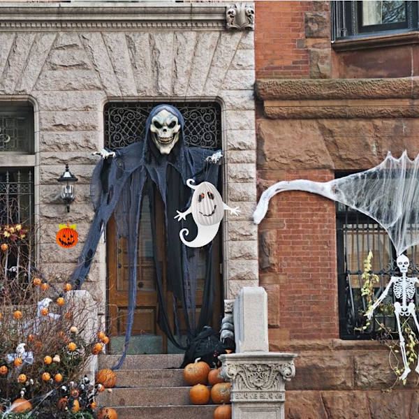 Halloween Lygte Dekoration, Foldet Papir Hængende Græskarlygte
