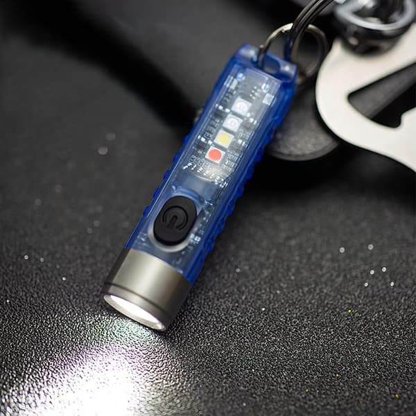 Mini LED-taskulamppu, taskulamppu, 400 lumenia, ladattava, korkea B