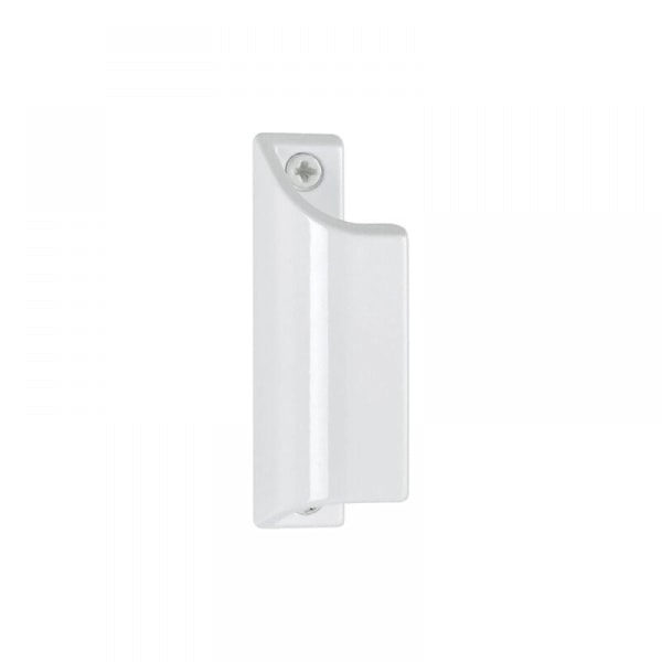 1 stk. Hvitmalt aluminiumprofilhåndtak L.90 mm - til terrassedør