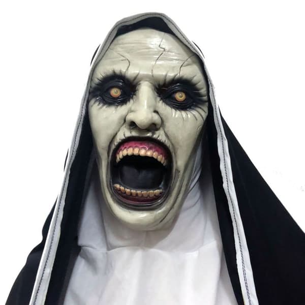 NC Ebay Halloween maske cosplay nonnehode morsom latex hodeplagg