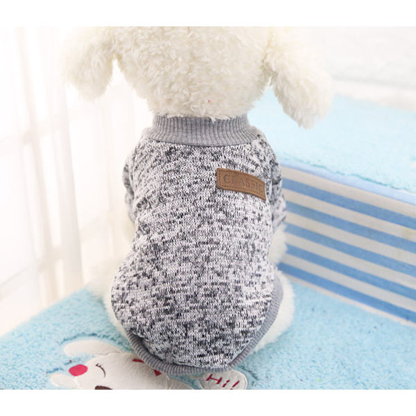 Hundepullover, varm hundetrøje, kattetøj, fleece kæledyr frakke f