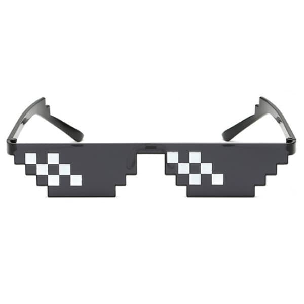 Sorte Thug Life Briller Meme Solbriller Pixel Sort