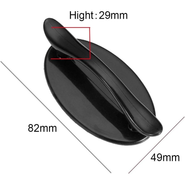 4 st självhäftande fönsterhandtag, självhäftande handtag, glidande