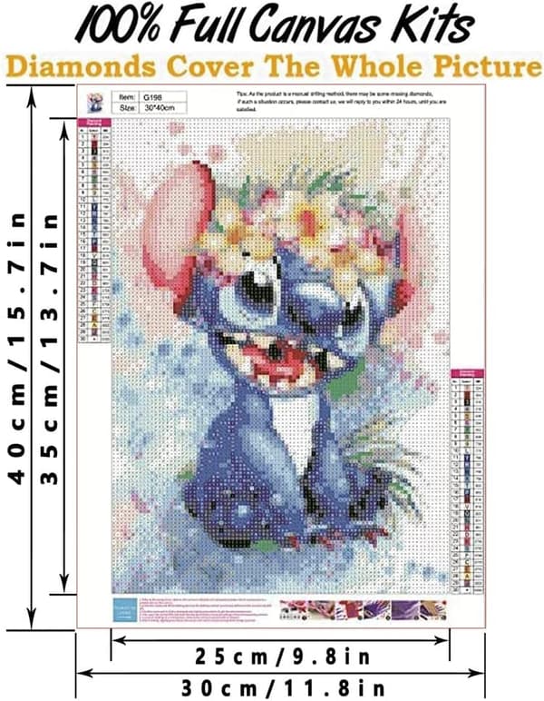 30*40CM Diamantmaling for barn, Interstellar Monster, Alie