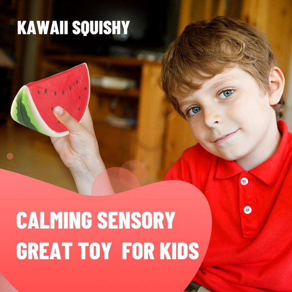 Vandmelon Squishies Langsomt Stigende Squishies Kawaii Duftende Squishi