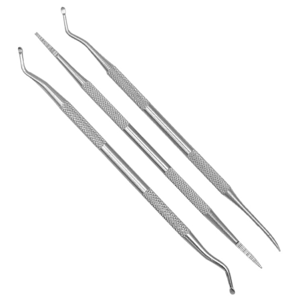 3-pack inåtväxta tånagelfil och lyftare, professionell kirurgisk fläck
