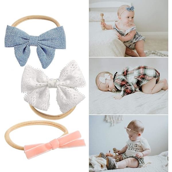 Baby Hårbånd Baby Jenter Hårbånd Hårbånd Sløyfe Hårbånd A