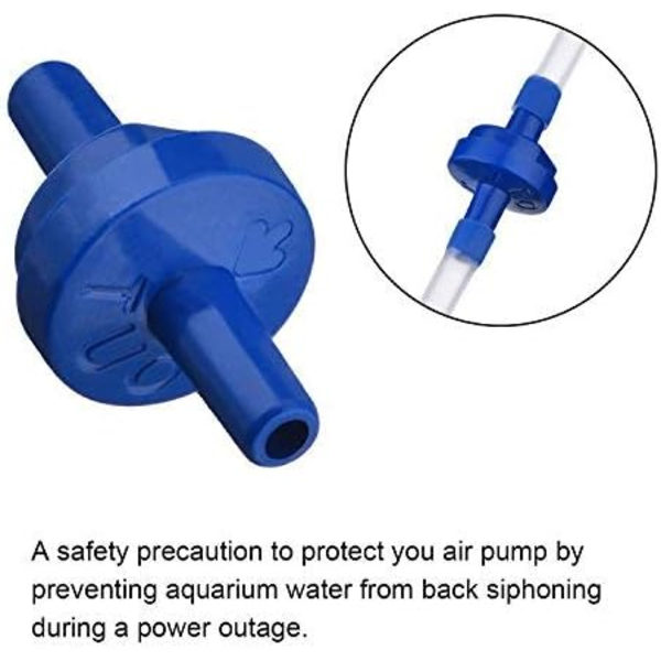 6,5 fod standard luftpumpeaccessoirer til akvarier, 2 luftfrigivelsessten