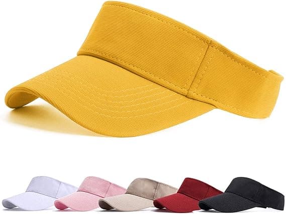Visor Cap til kvinder - Golf Cap, Visors Sol Cap Justerbar Mænd Sport H