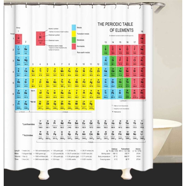 Shower curtain anti mold waterproof 180cm x 180cm