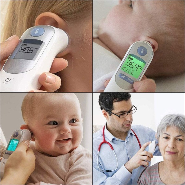 100 st örontermometerprotektioner, öronprovsfilteröverdragslock, S