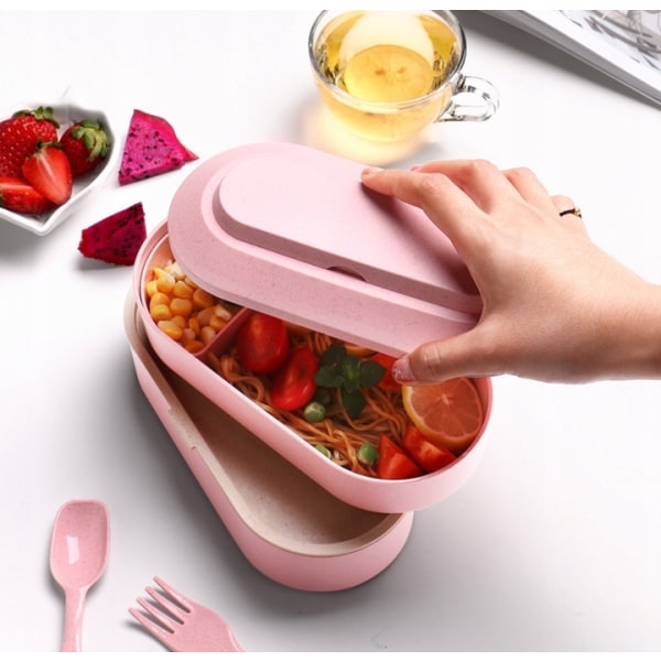 Bento Box, Bento Box Double Child Box Bento förvaringsbox för barn
