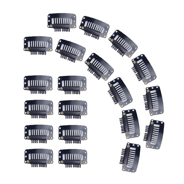 24PCS Wig Clips, 9 Teeth Small Snap Comb Wig Clips  Wig
