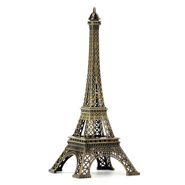 Mini Paris 18cm Eiffeltårnsstatue Model Velegnet til Hjem, Kontor Dekoration Håndværk