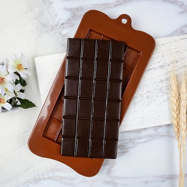 Silikone chokoladeforme, der kan deles - Silikoneform til slikproteinbarer