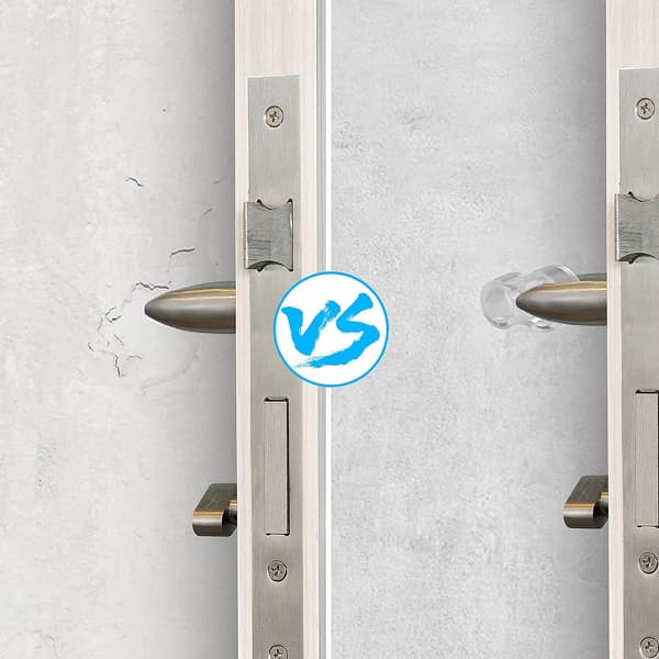 Dørstoppere 10 stk PVC Dørhåndtak Stopper Dørbuffer Silic