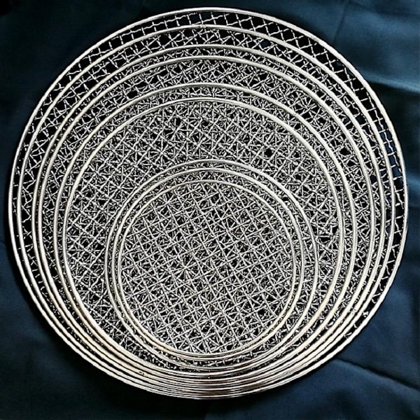 30cm Rund grill i rustfrit stål grill net non-stick grill bageform