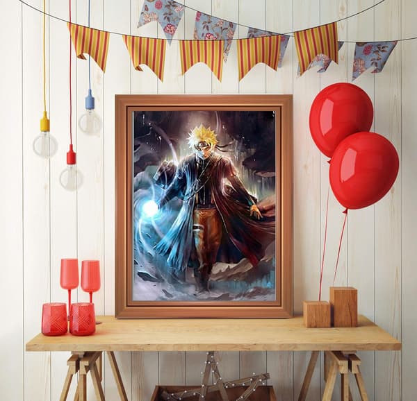 30*40CM 5D Diamantmaleri Kits til Voksne, Naruto Diamantmaleri