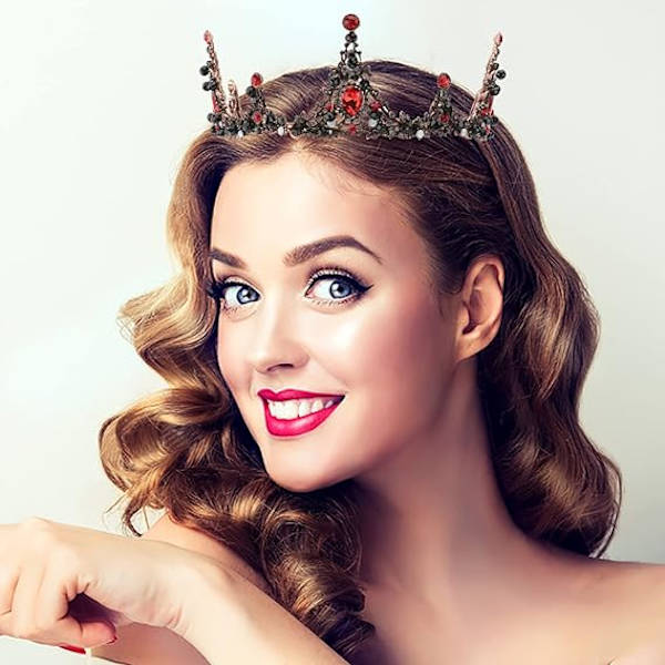 Barokk Tiara Hodeplagg Brud Kroner Tiaraer Rhinestones Brud Ti
