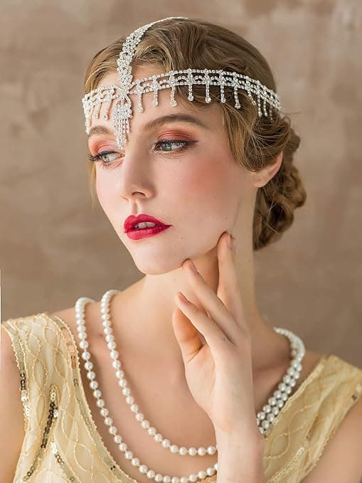 Hodebånd  Hodeplagg Rhinestone 1920-talls Hodebånd Flapper Hårtilbehør