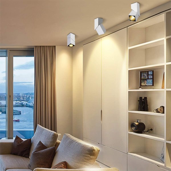 12W LED-strålkastare för tak, justerbar spotlight-list, industriell