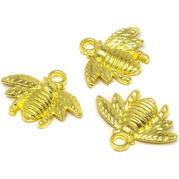 50 stk Alloy Bee Bee Charm Anheng, DIY Craft smykker Making Acce