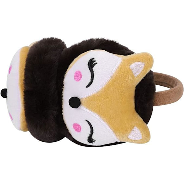 1kpl Lake Brown talvikuuloiset kuulosuojaimet lapsille Söpö Fox Pattern Plu