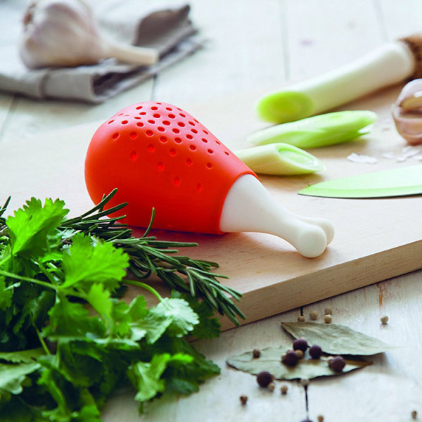 Silikoninfuser för örter och kryddor i form av en trumma