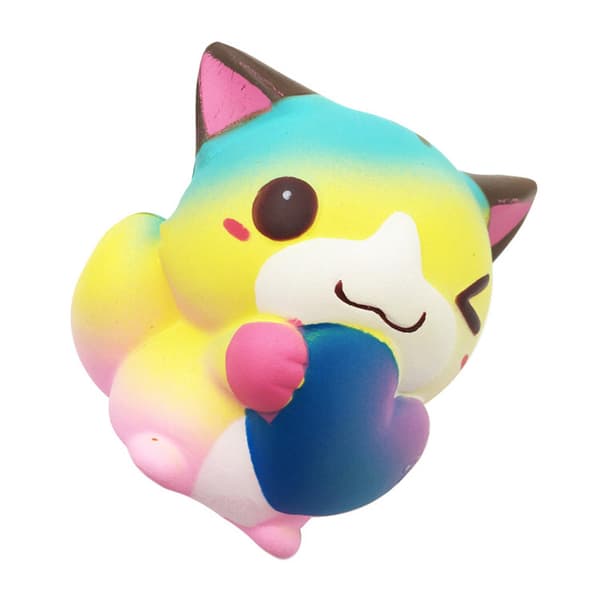 Squishies Galaxy Cat Långsamt stigande samling Nyhet Stress Reli