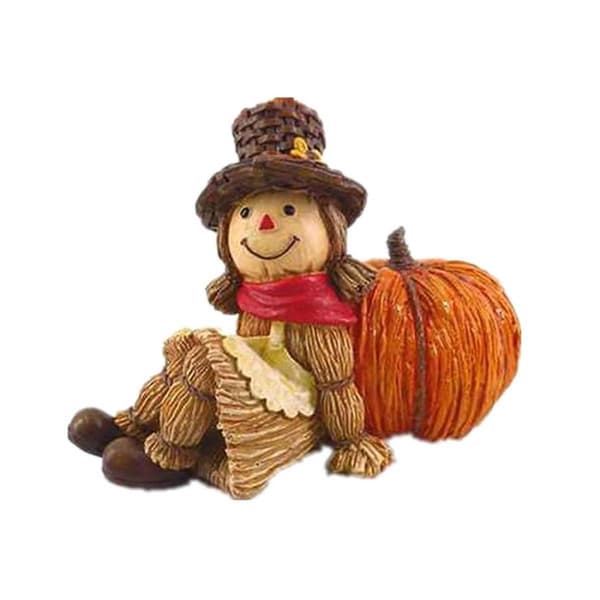 Halloween Dekorasjon Ornament Gresskar Høst Figur Bordlys
