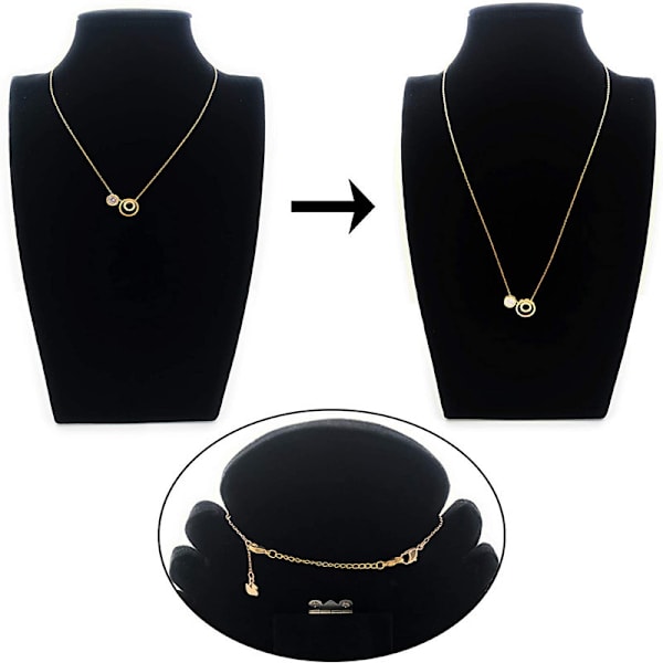 8 st rostfritt stål halsband förlängare armband förlängare förlängare