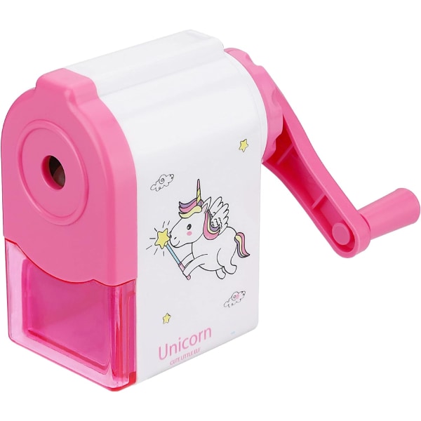 Pencil Sharpening Machine,Pink Pencil Sharpener Hand Crank Manl S