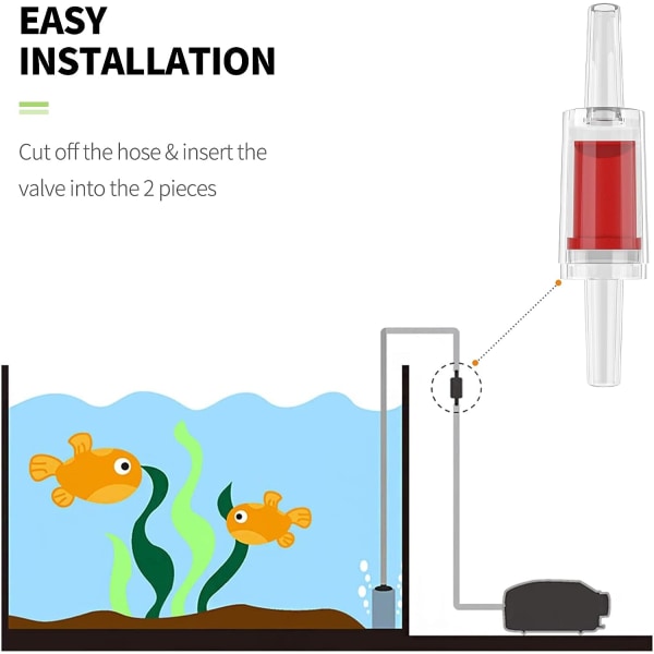 6 kpl akvaarion ilmapumpun takaiskuventtiilit Yksisuuntainen takaiskuventtiilit Pump Pro