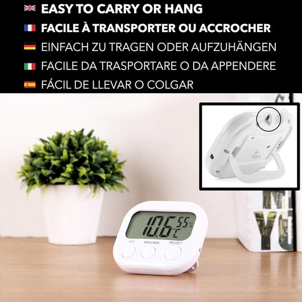 Rumshygrotermometer - Hög noggrannhet - Digital temperatur